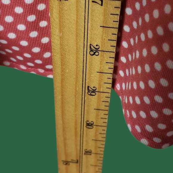 Mirumer by Asia Supreme Vtg -Style Polka Dot Shirt & Skirt Set Coral 11 - Picture 12 of 16